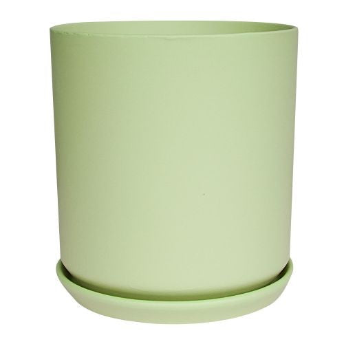 Cylinder Pot with Saucer 22cm detail view