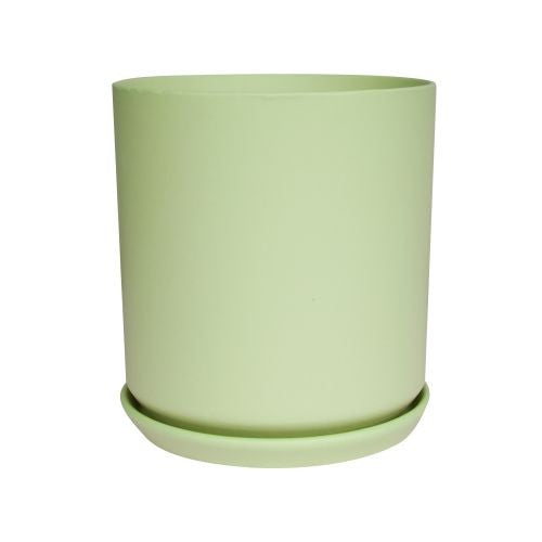Cylinder Pot with Saucer 18cm detail view