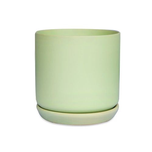 Cylinder Pot with Saucer 15cm detail view
