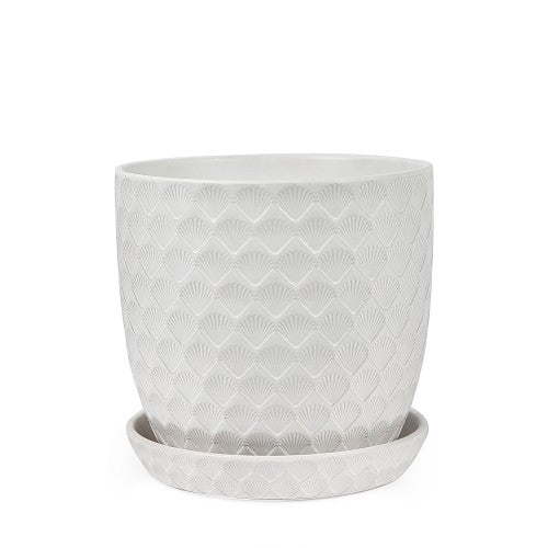 SHELL POT W/S WHITE