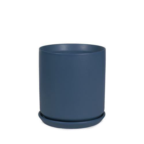 Cylinder Pot with Saucer 18cm detail view