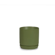 Cylinder Pot with Saucer 12cm front view