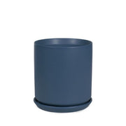 Cylinder Pot with Saucer 8cm -- Assorted Colours front view