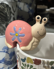 Deco Snail Pot Hanger 9cm available at Newtown Garden Market