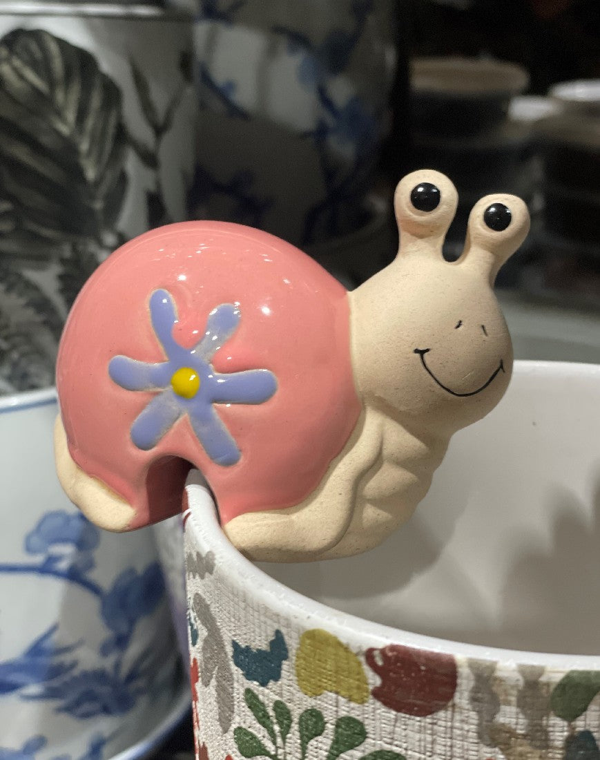 Deco Snail Pot Hanger 9cm available at Newtown Garden Market
