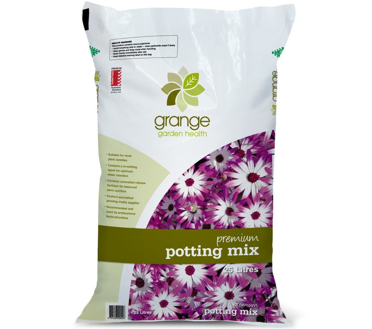 Grange Premium Potting Mix 25L front packaging