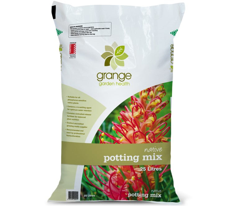 Grange Native Potting Mix 25L front packaging