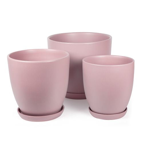 TULIP POT WITH SAUCER 31CM