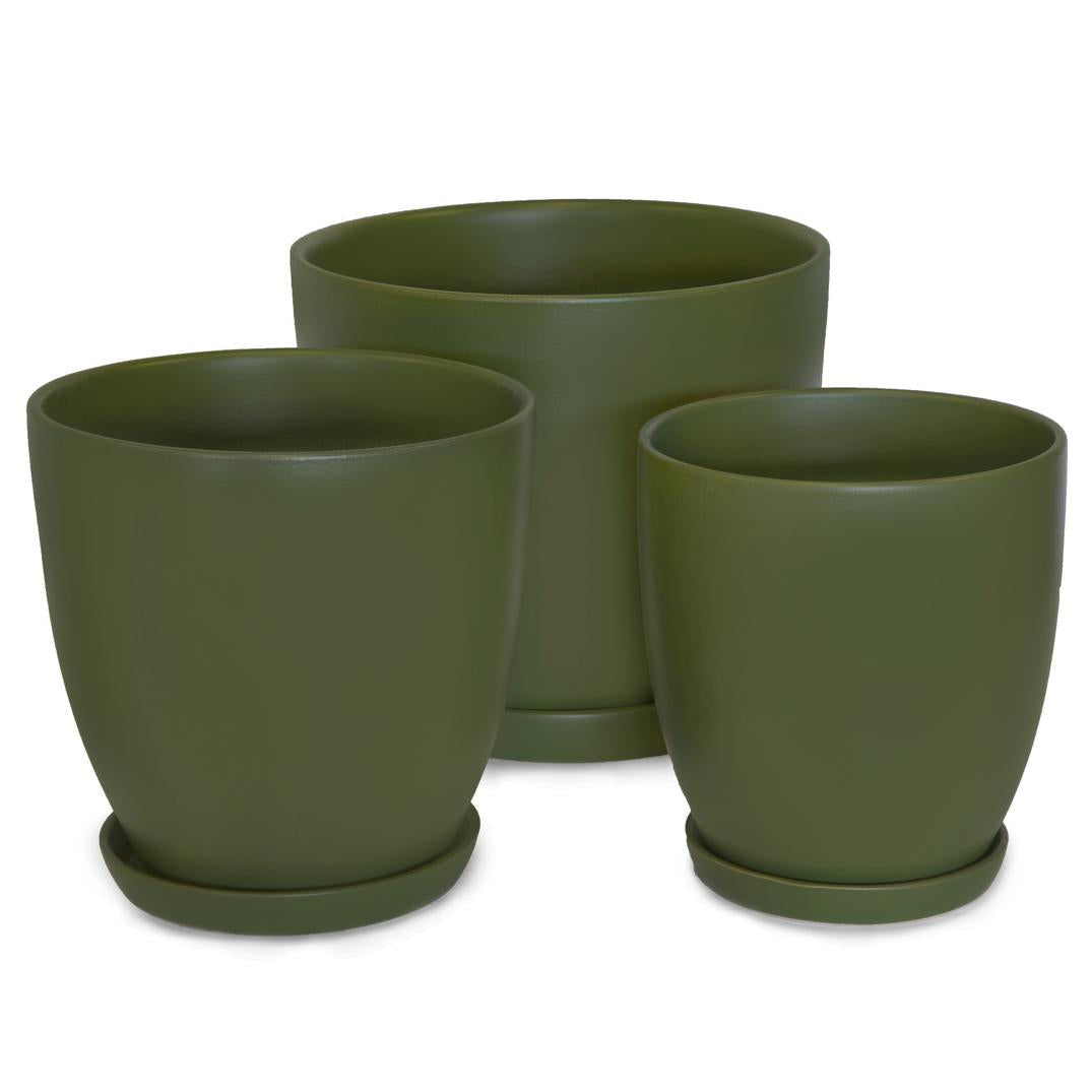 Tulip Pot with Saucer 38cm detail view