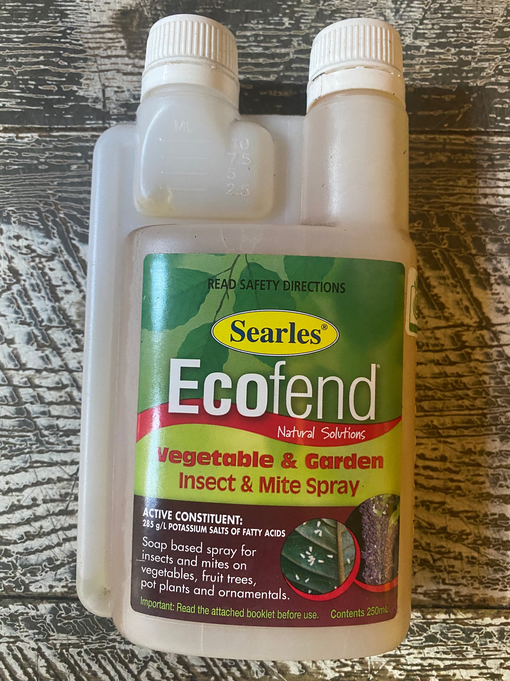 Searles Ecofend Vegetable Conc back label