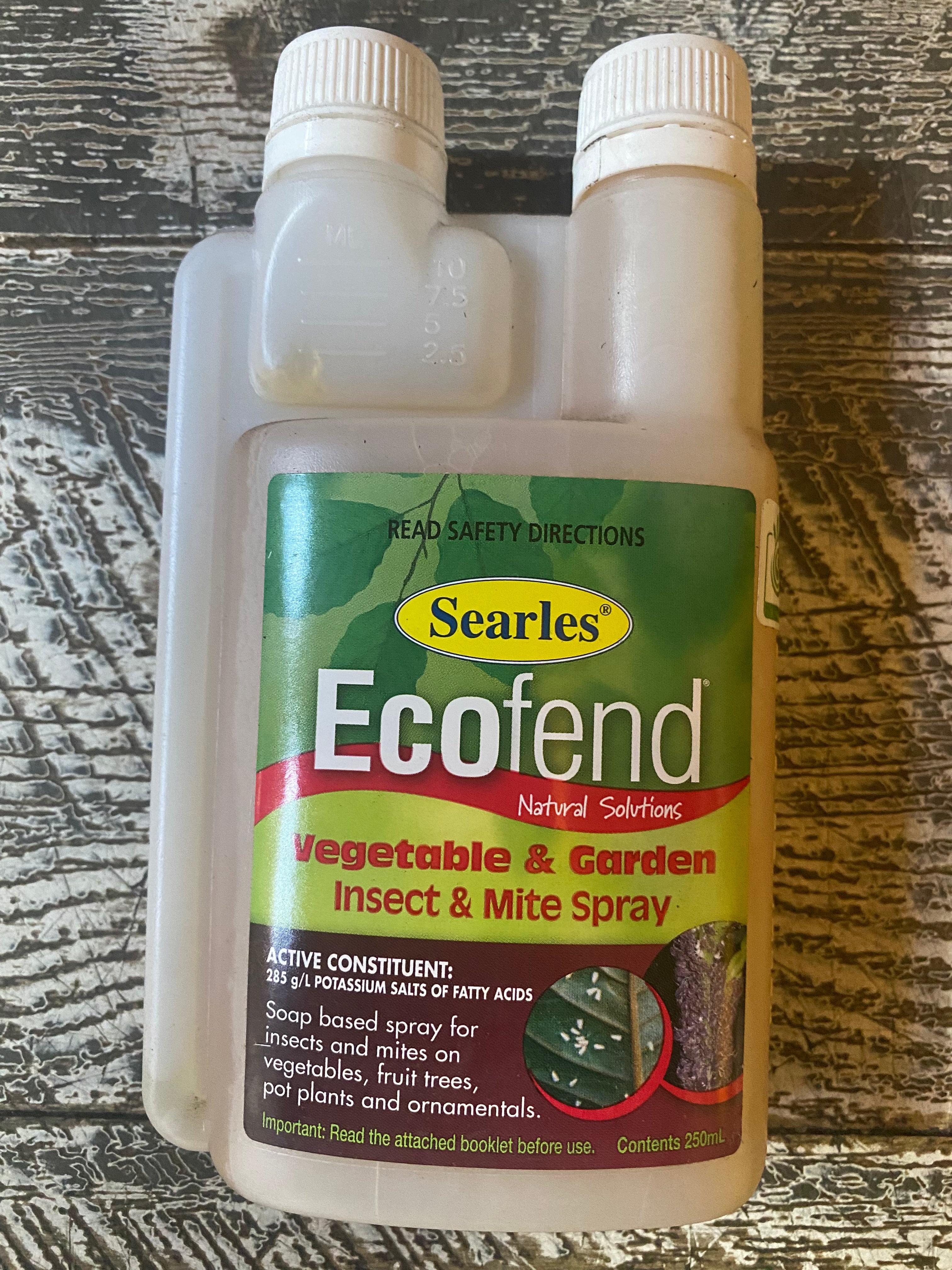 Searles Ecofend Vegetable Conc back label